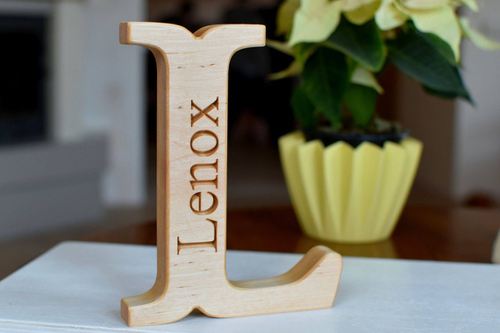 Small Oak Wood Letters Natural Wood Letters for Nursery or Home Decor Baby  Shower Gift Rustic Wedding Decor Christmas Gift Decor Eco Toy 